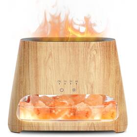 200249wg Salking 2-in-1 Ultrasonic Essential Oil Diffuser And Himalayan Salt Lamp Aromatherapy