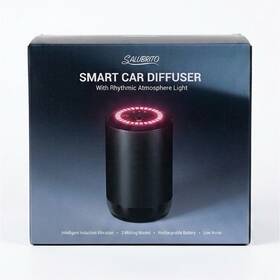 200291 Salubrito Smart Car Oil Diffuser Rechargeable With Light Black