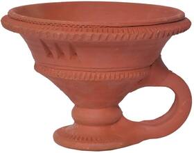 Samridhi 018091632971 Creation Handmade Earthen Clay/terracotta Decorative/loban Burner Diya Natura