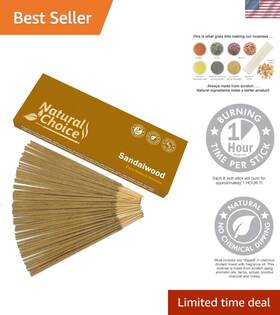 Sandalwood Incense Sticks 709733007729 Natural 100g - Ideal For Relaxation And Meditation
