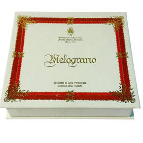 Santa Maria Novella 056209888040 Melograno Scented Wax Tablets Set Of 2 Hand Decorated Italy