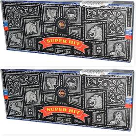 Satya 445021059010 Sai Baba Super Hit Incense Sticks 100-gram Pack Of 2