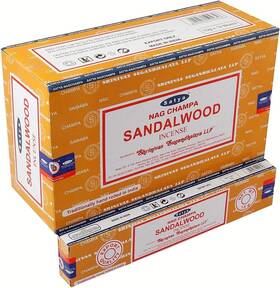 Satya 445040691666 Sandalwood Incense Sticks 12 Box Value Pack Hand-rolled In India Cal