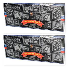Satya 734838188295 Sai Baba Super Hit Incense Sticks 100-gram Pack Of 2