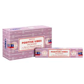 Satya 904245400118 Nag Champa Positive Vibes Incense Sticks 12 Count