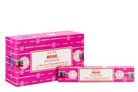Satya 904245400255 Nag Champa Rose Incense Sticks 12 Count