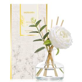 Saussavita 723609801518 Reed Diffusers Set 7.10 Oz Flower Scented Diffuser With 7 Sticks Long Lasting Ho