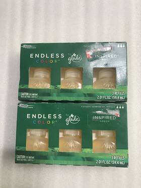 Rouge-3 Sc Johnson Glade Endless Color Scented Oil Refills Inspired Green 2 Packs 3 Each