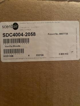 Sdc4004-2058 Scentair Direct Cartridge Vanilla Woods