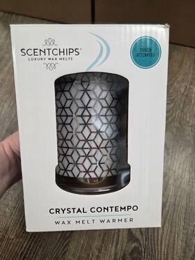 Scentchips 734040099992 Luxury Wax Warmer Touch Activated Crystal Contempo New In Box