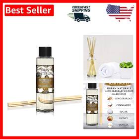 Scented Reed Diffuser Oil 688039939722 Luxurious 4 Oz Gingerbread Cookie Refill Eco-friendly Aroma