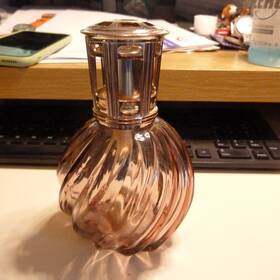 Scentier 878379001054 Vtg Fragrance Lamp Set Large Purple Swirl