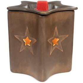 021-001-78027 Scentsationals Wax Melt Warmer For Scented Melts - Rustic Star Candle