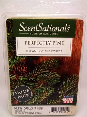 05554 Scentsationals Scented Wax Fragrance Melts 5 Oz Perfectly Pine 12 Cubes