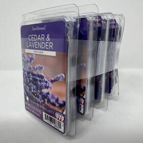 Scentsationals 320603108608 Wax Melts 24 Cubes Strong Scent - Cedar And Lavender Long Lasting Scented