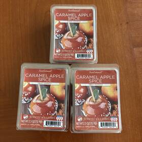 Scentsationals 843283102708 Caramel Apple Spice Scented Wax Cubes 2.5 Oz Melt 3 X 6 Pack