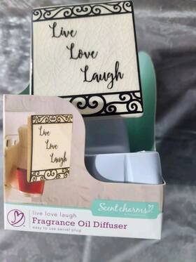 Scentsationals 843283107734 Fragrance Oil Diffuser Plugin Live Laugh Love New