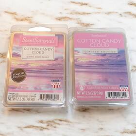 Scentsationals 843283108441 2pc Lot Scented Wax Cubes Melts 2.5oz Cotton Candy Cloud X2
