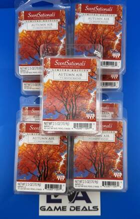 Scentsationals 843283110970 Brand New - Lot Of 10 Inch Autumn Air 2.5 Oz Scented Wax Cubes