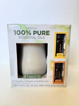 Scentsationals 843283123642 100% Pure Essential Oils 3-piece Diffuser Set
