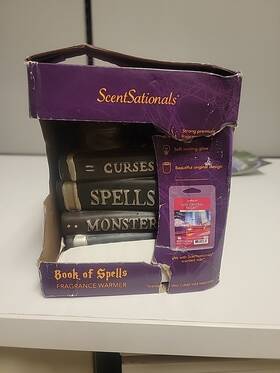 Scentsationals 843283141028 Book Of Spells Fragrance Wax Warmer Halloween Witchcraft Books