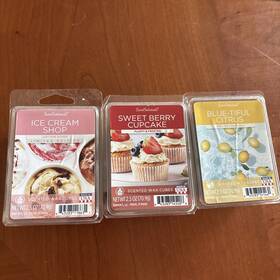 Scentsationals 843283145408 Scented Wax Melt Cubes Assorted Scents/colors Lot Of 3 X 2.5 Oz