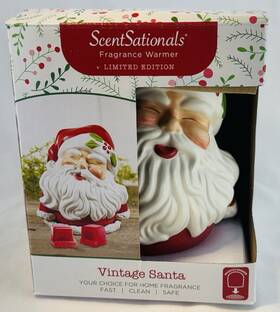 Scentsationals 843283151126 Christmas Vintage Santa Limited Edition Fragrance Wax Warmer