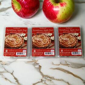 Scentsationals 843283151867 3pc Lot Scented Wax Cubes Melts 2.5oz Farmhouse Apple Tart X3