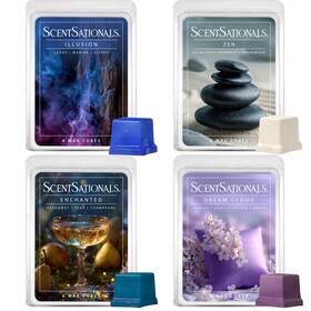 Scentsationals 843283167714 Wax Melts Moodscapes - Tranquility 4-pack Long Lasting Cubes With Stron