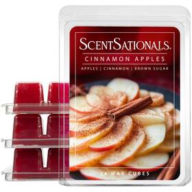Scentsationals 843283171308 Fall Wax Melts Cubes Strong Scent - Cinnamon Apples Long Lasting