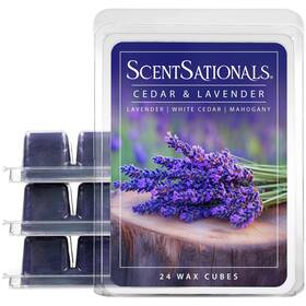 Scentsationals 843283171353 Wax Melts Cubes Strong Scent - Cedar And Lavender Long
