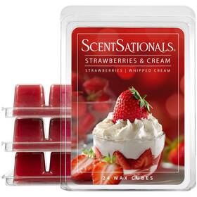 Scentsationals 843283172930 Wax Melts Cubes Strong Scent - Strawberries And Cream Long Lasting Scen