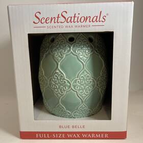 Scentsationals 877991017344 Blue Belle Design Full Size Wax Warmer Nib Sealed