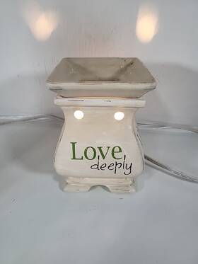 Scentsationals 877991023253 Full Size Wax Warmer Love Deeply Live Simply Laugh Often