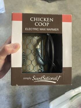 Scentsationals 877991038615 Full-size Scented Electric Wax Warmer Chicken Coop New