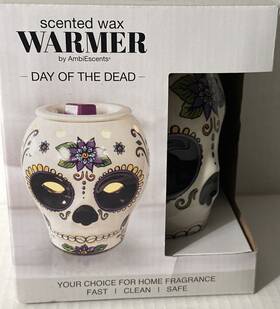 Scentsationals 877991051225 Scented Wax Warmer By Ambiescents Day Of The Dead Sugar Skull New In Box