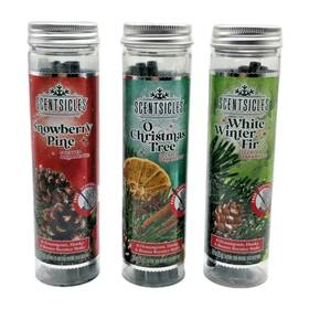 Scentsicles 840347300001 3 Tubes White Winter Fir O Christmas Tree Snowberry Pine 6ct 18