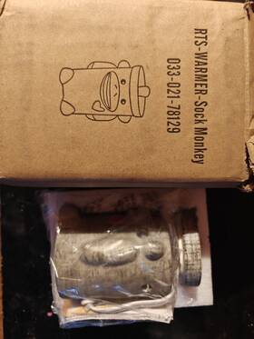 033-021-78129 Scentsy Sock Monkey Ceramic Plug-in Nightlight Wax Warmer Gray Red White Home Fragrance