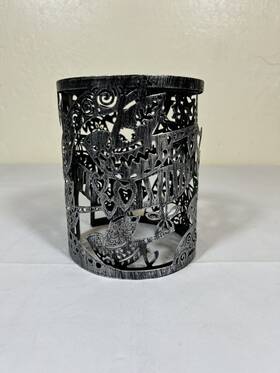 10023878989 Scentsy Folk Bird Scene Full Size Wrap Authentic Home Warmer Cover