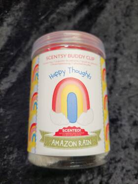 100564 Scentsy New Buddy Clip Happy Thoughts Amazon Rain Scented Plush Rainbow