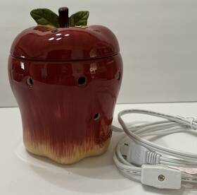 1100-20811 Scentsy 110-20811 Big Apple Full Size Teacher Plug In Wax Warmer Retired 2010