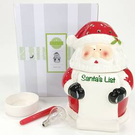 1100-39649 Scentsy Santas List With Pen Christmas Holiday Full Size Wax Warmer Bulb And Box