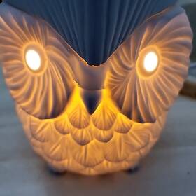 1100-dsw-whoo Scentsy Whoot Owl Large Electric Wax Warmer Full Size Ceramic 2010 Excellent