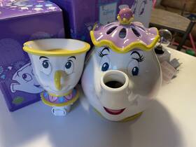 110068053 Scentsy Warmer Mrs. Potts And Chip Beauty The Beast Wax Limited Edition