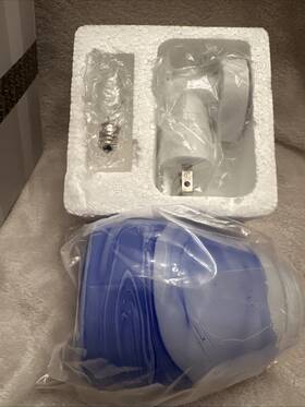 1102-38462 Scentsy Inch Blue Watercolor Wax Warmer Plug-in Glass Nib Retired New