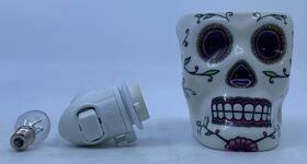 1102-39245 Scentsy Calavera Day Of The Dead Mini Warmer Wall Plug In Night Light No Cover