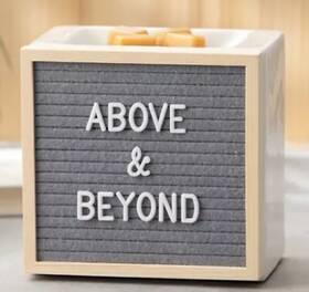 1106-61807 Scentsy Letterboard Full Size Wax Warmer With Letters Open Box Letter Board