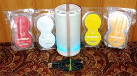 1120-43739 Scentsy Go Fan Diffuser Rose Gold Mint 43739 With Plug And 4 Pack 8 Pods New