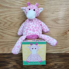 1310-69095 Scentsy Buddy Genna The Giraffe Pink Plush Stuffed Animal And Box No Scent Pak