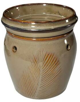 14722 Scentsy Quill Electric Wax Tart Warmer Brown 5 Inch X 4 New Bulb Included Retired